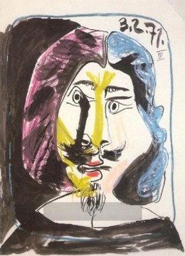Porträt de mousquetaire 1971 kubistisch Ölgemälde